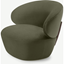 Picture of Amrita Accent Armchair, Sycamore Green Velvet