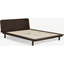 Picture of Kano King Size Bed with Shelf, Walnut Stain Pine