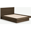 Picture of Meiko Double Bed with Drawer Storage, Walnut Stain Pine