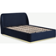 Picture of Trudy Double Ottoman Storage Bed, Royal Blue Velvet & Brass
