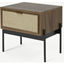Picture of Balmore Bedside Table, Walnut & Hessian