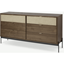 Picture of Balmore Wide Chest of Drawers, Walnut & Hessian