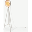 Picture of Ward Tripod Floor Lamp, Grey & Gold Foil