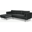 Picture of Harlow, Left Hand Facing Chaise End, Mourne Grey Velvet
