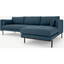Picture of Harlow Right Hand Facing Chaise End Corner Sofa, Orleans Blue