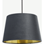 Picture of Alderton Lamp Shade, Grey Velvet & Brass