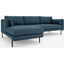 Picture of Harlow Left Hand Facing Chaise End Corner Sofa, Orleans Blue