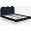 Picture of Fenella King Size Bed, Royal Blue Velvet & Brass