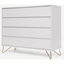 Picture of Elona Chest Of Drawers, Light Grey and Copper