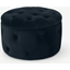 Picture of Hampton Small Round Storage Pouffe, Twilight Blue Velvet