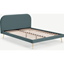 Picture of Eulia Double Bed, Marine Green Velvet & Brass