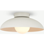 Picture of Malta Bathroom Ceiling Flush Light, Warm Grey & Opal Glass