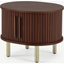 Picture of Tambo Bedside Table, Walnut & Brass