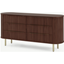 Picture of Tambo Wide Chest of Drawers, Walnut & Brass