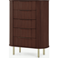Picture of Tambo Tall Chest, Walnut & Brass