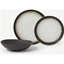 Picture of Alicia 12 Piece Reactive Glaze Dinner Set, Soft White & Charcoal