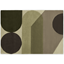 Picture of Zayyan Geometric Hand-Tufted Wool Rug, Large 160 x 230cm, Green & Grey