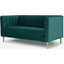 Picture of Amicie 2 Seater Sofa, Seafoam Blue velvet