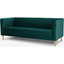 Picture of Amicie 3 Seater Sofa, Seafoam Blue velvet