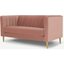 Picture of Amicie 2 Seater Sofa, Blush Pink Velvet