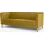 Picture of Amicie 3 Seater Sofa, Vintage Gold Velvet