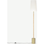 Picture of Lou Floor Lamp, Rattan Wrapped Stem and Brushed Brass