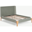 Picture of Roscoe Double Bed, Sage Green Velvet & Oak