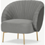 Picture of Ilana Accent Armchair, Light Grey Velvet