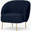 Picture of Ilana Accent Armchair, Interstellar Blue Velvet