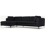 Picture of Monterosso Left Hand Facing Chaise End Sofa, Elite Slate with Black Leg