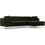 Picture of Monterosso Right Hand Facing Chaise End Sofa, Dark Olive Velvet with Chrome Leg
