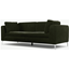 Picture of Monterosso 3 Seater Sofa, Dark Olive Velvet with Chrome Leg