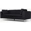 Picture of Monterosso 3 Seater Sofa, Elite Slate with Chrome Leg