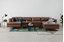 Picture of Monterosso Right Hand Facing Corner Sofa, Walnut Brown Leather