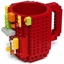 Picture of Build - on Brick Mug Creative DIY Puzzle Block Cup Red