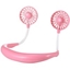 Picture of Portable Lazy Hanging Neck Sports Fan Pink