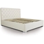 Picture of Ottoman Extra Storage Bed| Double| White| Modern Style