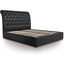 Picture of Ottoman Bed| King Size| Black| Contemporary Style