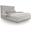 Picture of Ottoman Bed| King Size| Light Grey| Contemporary Style