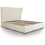 Picture of Ottoman Bed| Double| White| Contemporary Style