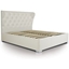 Picture of Ottoman Extra Storage Bed| King Size| White| Contemporary Style