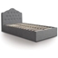 Picture of Ottoman Bed| Single| Dark Grey| Traditional Style