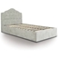 Picture of Ottoman Bed| Single| Light Grey| Traditional Style