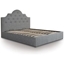 Picture of Ottoman Bed| Double| Dark Grey| Traditional Style