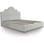 Picture of Ottoman Bed| King Size| Light Grey| Traditional Style