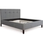 Picture of Standard Bed| King Size| Dark Grey| Modern Style