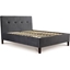 Picture of Standard Bed| King Size| Dark Grey Velour| Modern Style