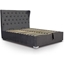 Picture of Ottoman Extra Storage Bed| Double| Dark Grey Velour| Contemporary Style