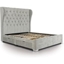 Picture of Four Drawer Bed| King Size| Light Grey| Contemporary Style