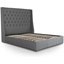 Picture of Ottoman Bed| King Size| Dark Grey| Contemporary Style